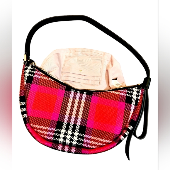 Kate Spade NWOT Plaid Foliage  Shoulder Bag + Matching Plaid wallet Coord Set - Picture 2 of 15